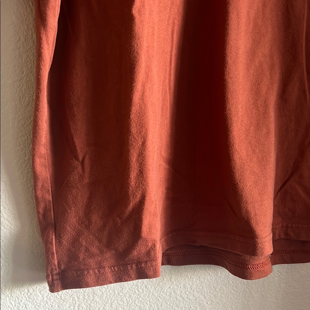 No Boundaries Mens Oversized Pocket T-Shirt Brown Terracotta Medium NB30101 - Picture 4 of 7